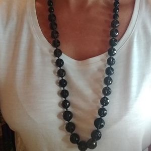 NWOT Faceted Brown Topaz Stone Statement Necklace